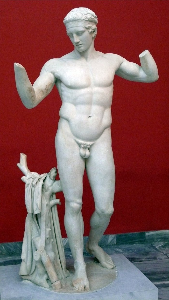görög férfi meztelen szobor